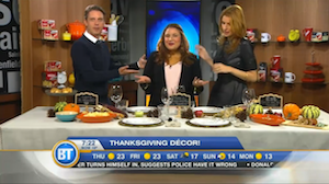 Thanksgiving décor with Chef V